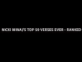 Best Nicki Minaj Verses Ranked (Top 50 as of summer 2023)