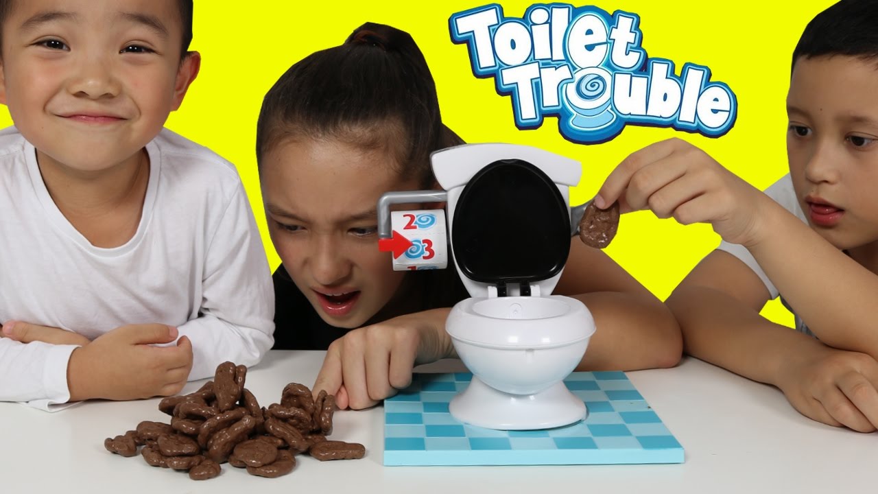 Toilet Trouble Game Funny Kids Challenge With CKN