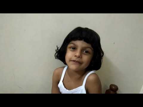 Anvika telling a chocolate cake recipe in hindi