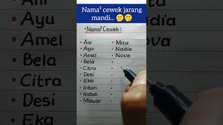 Download lagu Nama² cewek yg jarang mandi 🤫🤭  #shortsvideo mp3