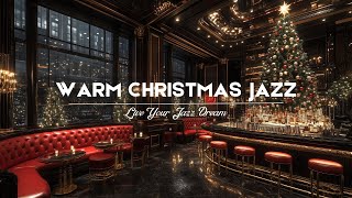 Warm Christmas Jazz in a 70s Lounge Bar 🎄 Cozy Piano Jazz for Festive Nights