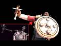 Demoman S War Cry Skeleton Banging Shield Meme