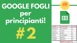 GoogleFogli: come formattare una tabella