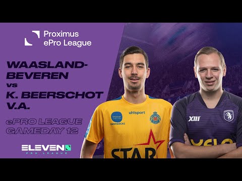NL | Waasland-Beveren - K. Beerschot V.A. (Proximus ePro League - Speeldag 12)