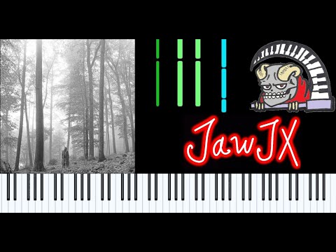 Taylor Swift - " Hoax " Piano Chorus Midi Synthesia Tutorial Lesson How To Play Very Easy