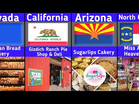 🥐 La migliore pasticceria in ogni stato degli Stati Uniti | I posti più dolci d'America | 50 stat...