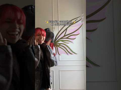 haciendo alas de hada 🧚🏼‍♀️🌷✨ #fairy #fairywings #fairycore #fairytales #cosplay #fairycostume