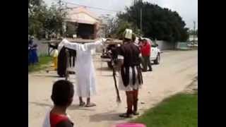 preview picture of video 'Santa Apolonia,Tamaulipas - Representacion de Via crucis'