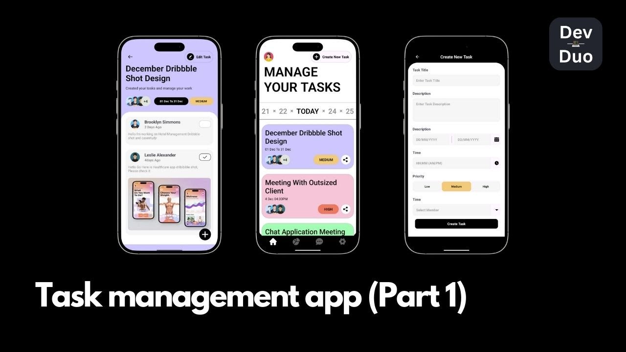 Task Management App Tutorial (Part 1) | Complete Guide for Beginners | Android Studio | DevDuo