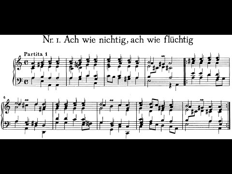 Ach wie nichtig, ach wie flüchtig By Georg Böhm (with Score)