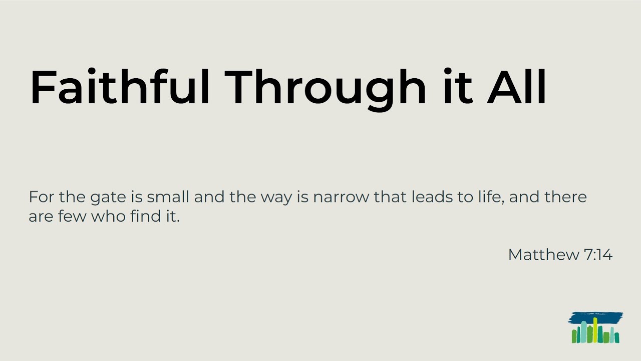 Faithful Through It All - June 29, 2025