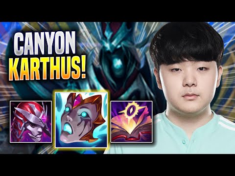 CANYON IS SO CLEAN WITH KARTHUS! - DK Canyon Plays Karthus JUNGLE vs Taliyah! | Season 2022