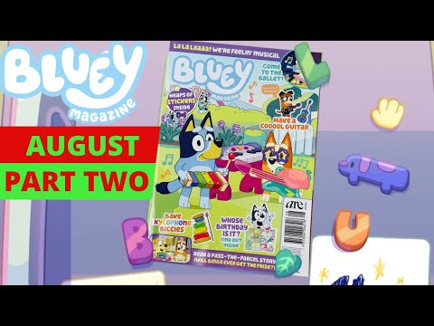 🥁 BLUEY Magazine - August 2022 Issue Part 2 🎸  | Bluey Books & Crafts | Disney Jr | ABC Kids