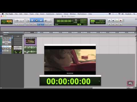 Pro Tools 10 Tutorial - Working with Film/Video Pt2 - Timecode