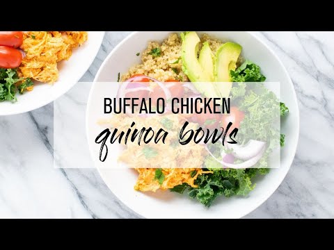 Buffalo Chicken Quinoa Bowls