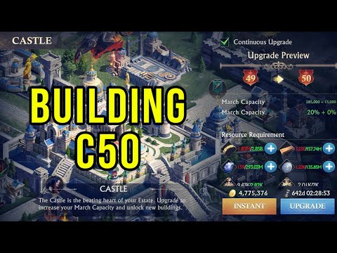 Building Castle Level 50 !! By Lord B K206 - Guns of Glory