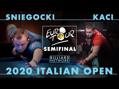 2020 SEMFINAL of  Italian OPEN - EUROTOUR - Eklent KACI vs  Mateusz SNIEGOCKI - 9 Ball