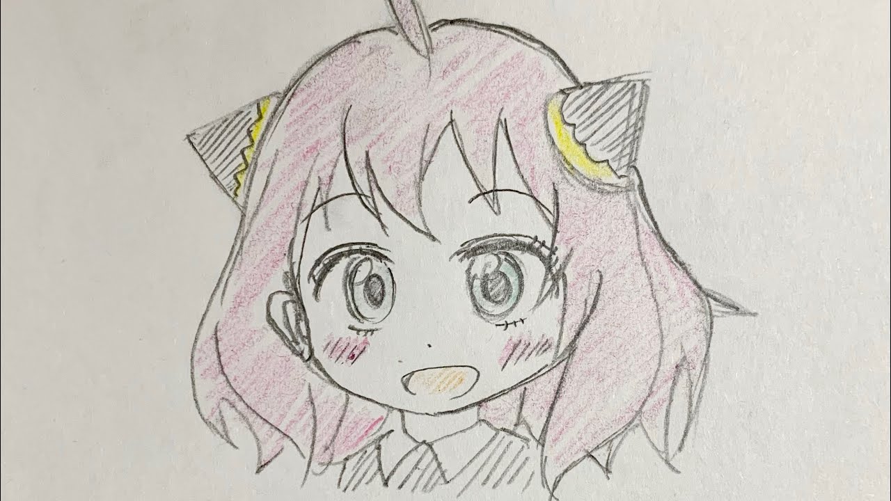 how to draw Anya easy