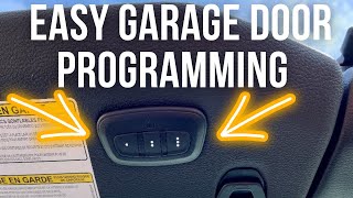 How to program your Garage Door Opener on Jeep Wrangler JL