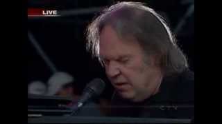 Neil Young &amp; The Fisk University Jubilee Choir - When God Made Me (Live 8, Barrie, Canada, 2005)