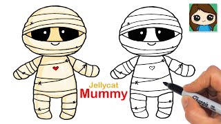 How to Draw a Cute Mummy | Halloween