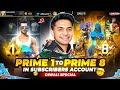 Prime Level 1 To Level 8 In Subscriber ID DIwali Special 20 000 Diamonds RIP Garwna Free Fire