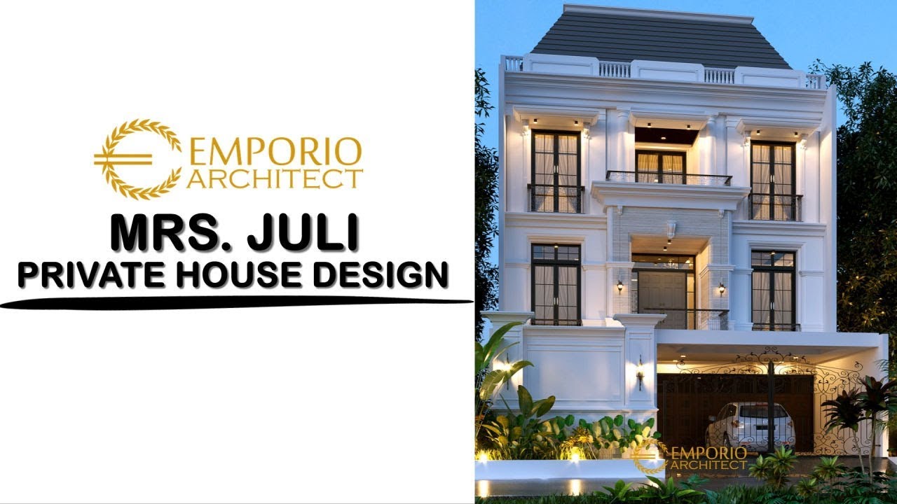 Video 3D Mrs. Juli Classic House 3 Floors Design - Jakarta