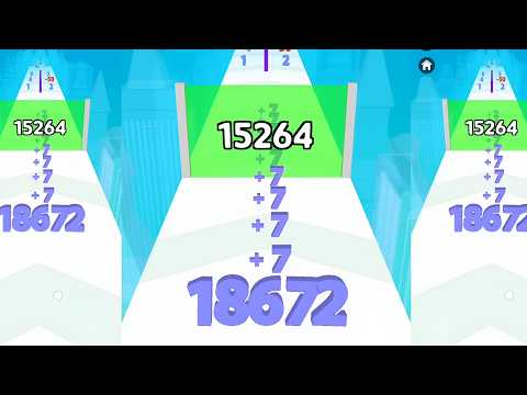 Numbers Run Merge Challenge - Infinity Run and get more biggest number in walkthrough run