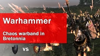 PUNISHING CHAOS RAIDING WARBAND - Epic Warhammer Total War gameplay