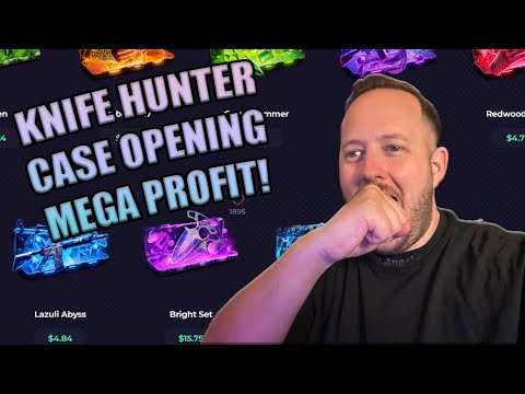We get MEGA PROFIT from KNIFE HUNTER Cases!