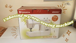 Unboxing my new sewing machine | Husqvarna Viking H Class E20, perfect for beginners in sewing