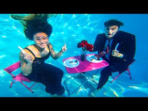 UNDERWATER DATE WITH MY CRUSH!! ❤️