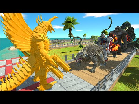 Gold Gigan Final War Oasis Death Run - Animal Revolt Battle Simulator
