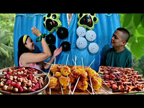 Cooking Filipino Street Food For Gender Reveal Party