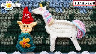 From Garden Gnome to Elf - Whimsical Crochet Applique - April 14, 2026