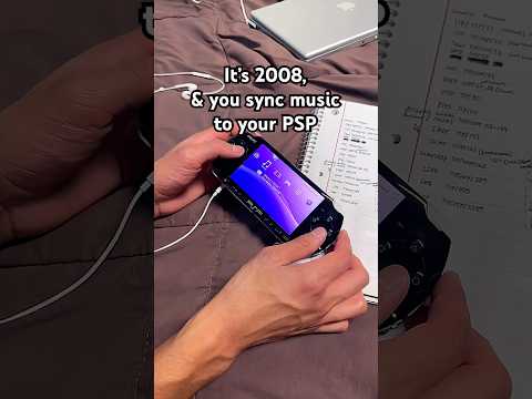 It’s 2008, & you sync music to your PSP #2000s #y2k #retrogaming #playstation #psp