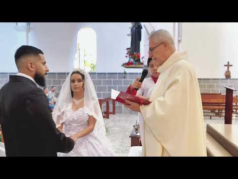 MISA DE LA BODA ENTRE ARLETH Y FERNANDO EN NUEVA SANTA ROSA