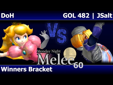 MNM 60 Melee - DoH (Peach) vs GOL 482 | JSalt (Sheik) - Winners Bracket