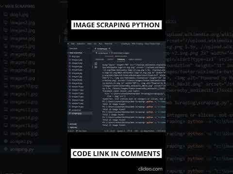 Image scraping using Python: Access images from webpage