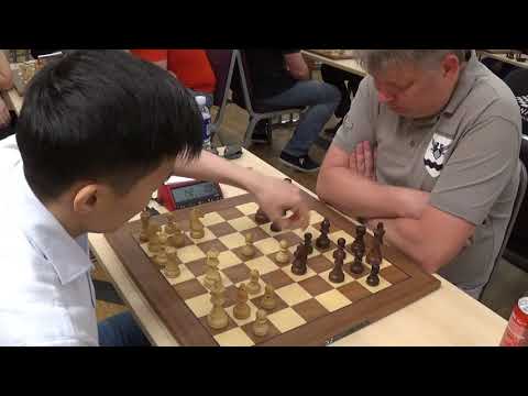 "Piece down": GM Rinat Jumabayev - GM Alexei Shirov, Slav defense, Blitz chess