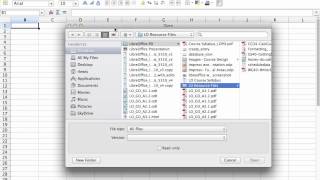 LibreOffice: Calc- Importing Data