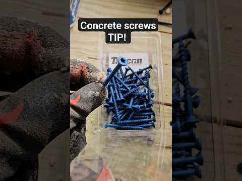 How To Screw Tapcons Into Concrete #shorts