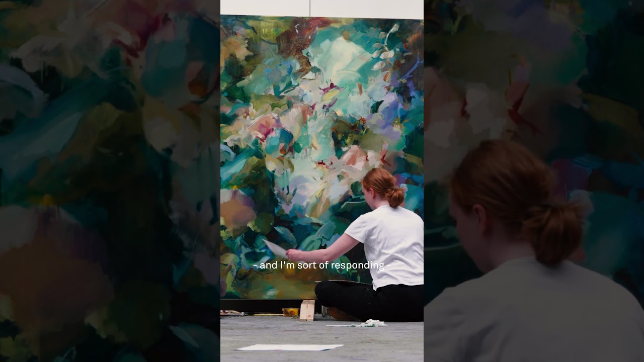 Artist Flora Yukhnovich on Painting | Louisiana Channel | #artistinterview #shorts