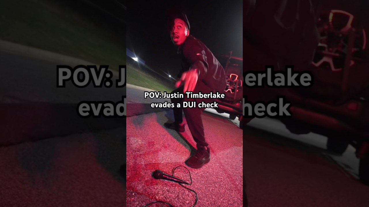 POV - Justin Timberlake evades a DUI check