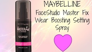 MAYBELLINE - Master Fix Wear Boosting Setting Spray | Review