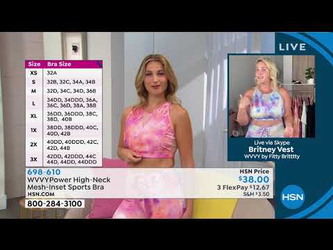 WVVYPower HighNeck MeshInset Sports Bra