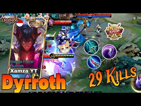 "Dyrroth Savage! 29 Kills Domination - Unstoppable Gameplay!"