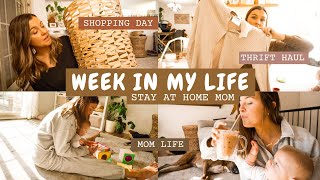 WEEK IN MY LIFE AS A SAHM🤎🛍🏡...thrifting, IKEA haul & mom things