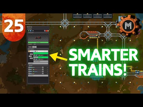 Smart Trains & Interrupts Explained | 25 | Factorio Space Age Tutorial