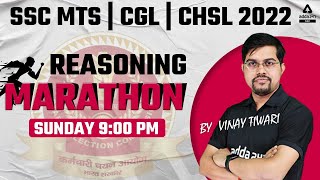 SSC MTS Classes 2022 | SSC CGL | CHSL 2022 | Reasoning Marathon by Vinay Tiwari